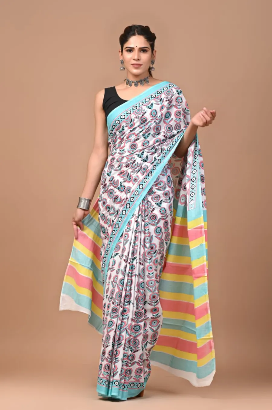 Exclusive New Cotton Mulmul Saree